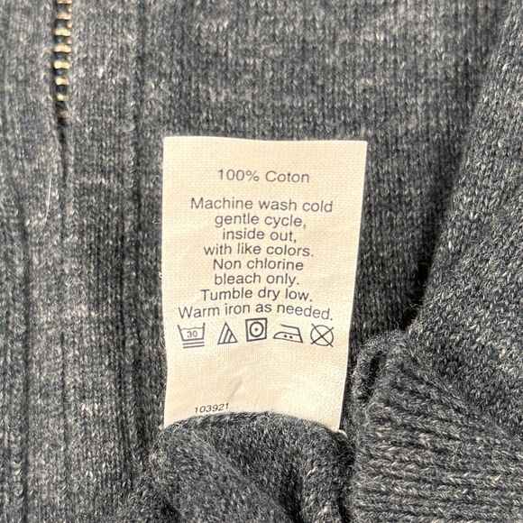 J Crew Sweater‎ Mens XL Blue Zip Up Hoodie Classic Preppy Normcore Classiccore - Picture 8 of 9